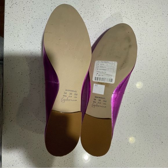 Guilhermina Mirabelle Ballet Flats Metallic Magenta - Size 6 - Picture 7 of 8